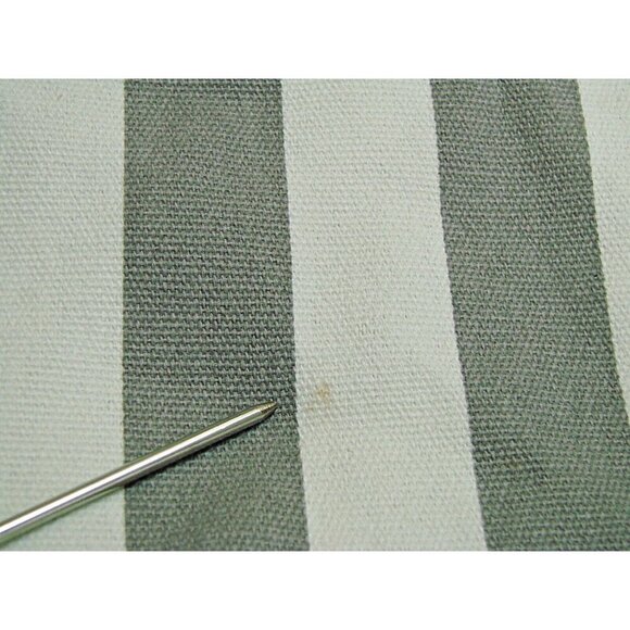 Victorias Secret Striped Canvas Tote Bag Gray White Beach Travel Weekender Book - Picture 11 of 12